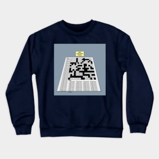 Baby Crossword Puzzle Crewneck Sweatshirt